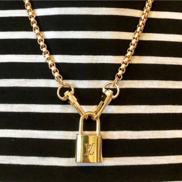 Louis Vuitton Jewelry - Louis Vuitton Lock with Box Link Chain Necklace